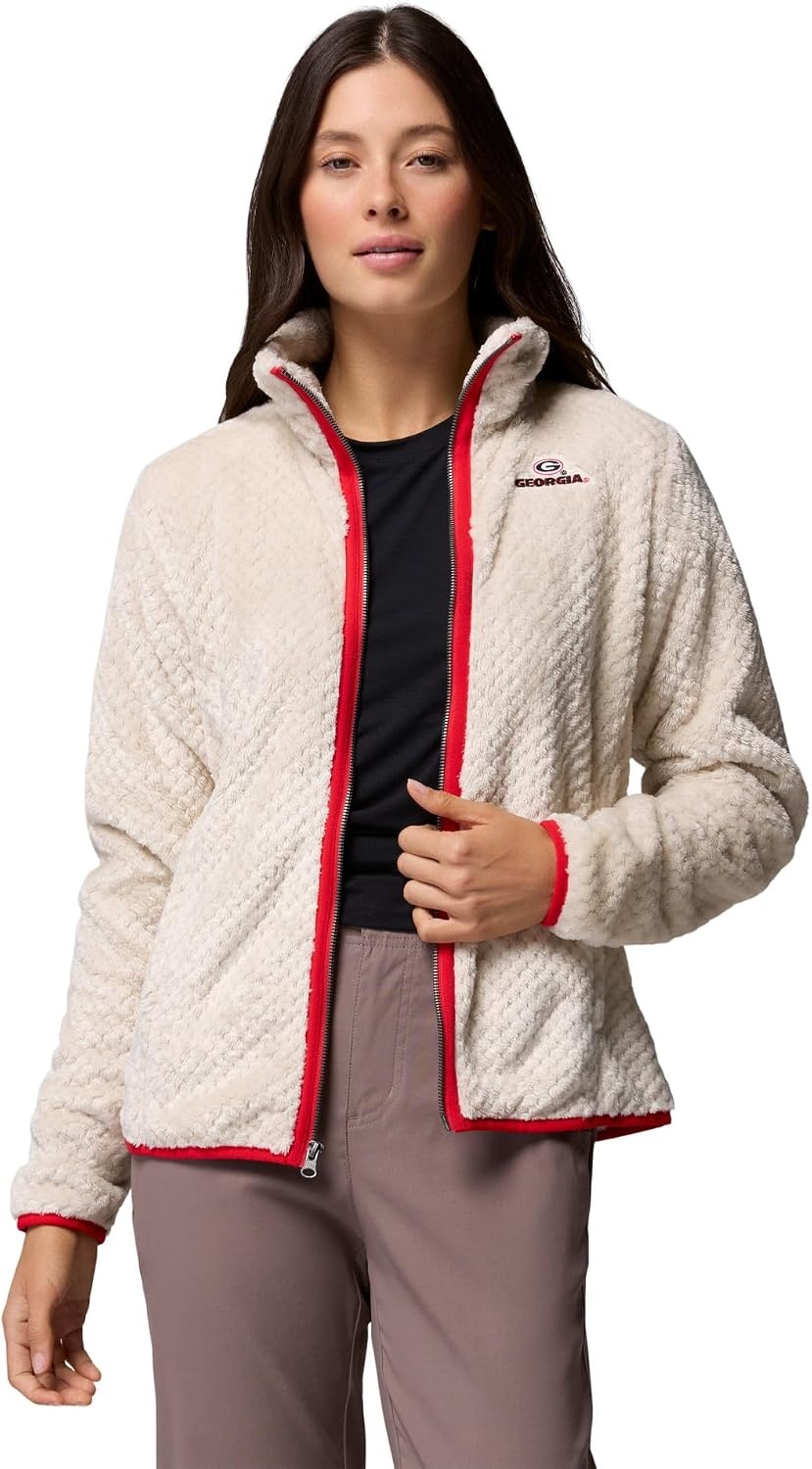 image:imageColumbia Womens Collegiate Fire Side II Sherpa Full ZipUga Dark Stone