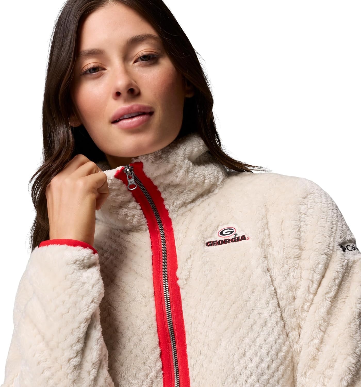 image:imageColumbia Womens Collegiate Fire Side II Sherpa Full ZipUga Dark Stone