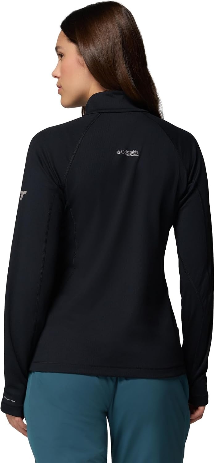 image:imageColumbia Womens Driventure Half Zip Poppy Red MediumBlack