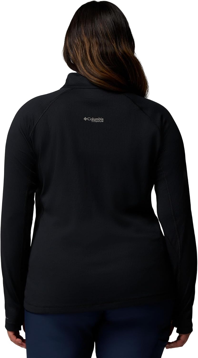 image:imageColumbia Womens Driventure Half Zip Poppy Red MediumBlack