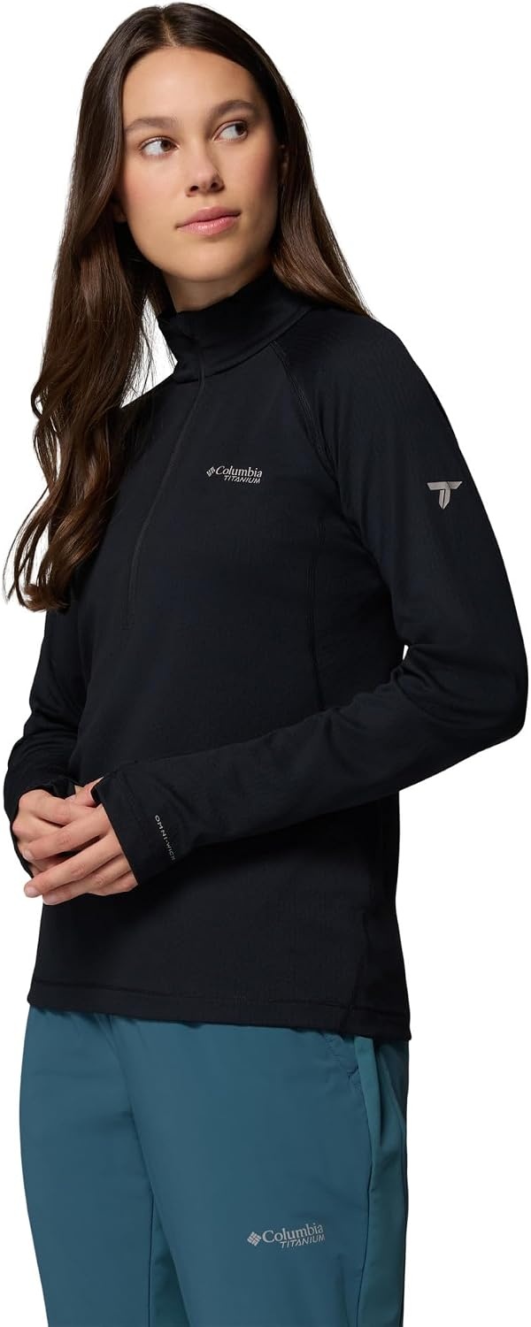 image:imageColumbia Womens Driventure Half Zip Poppy Red MediumBlack