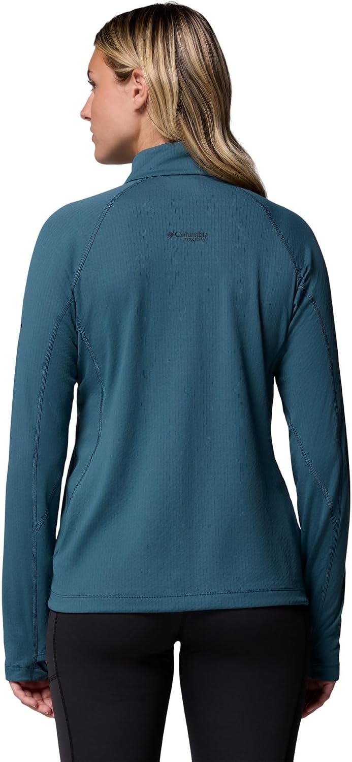 image:imageColumbia Womens Driventure Half Zip Poppy Red MediumEverblueBlack