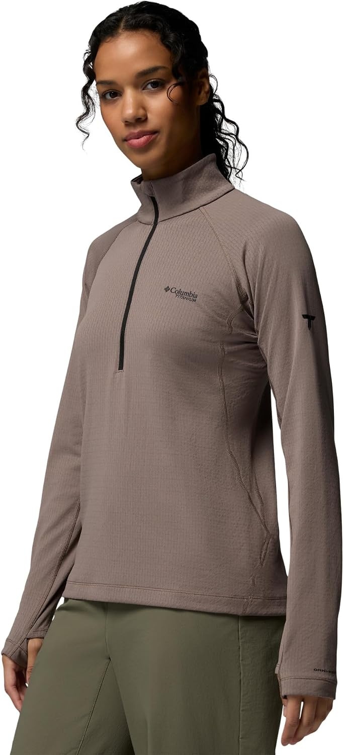 image:imageColumbia Womens Driventure Half Zip Poppy Red MediumIron