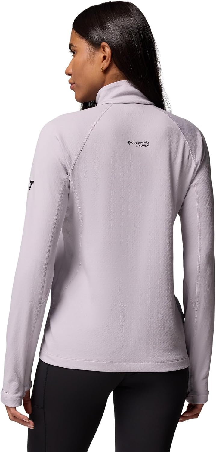 image:imageColumbia Womens Driventure Half Zip Poppy Red MediumLavender PearlWhite