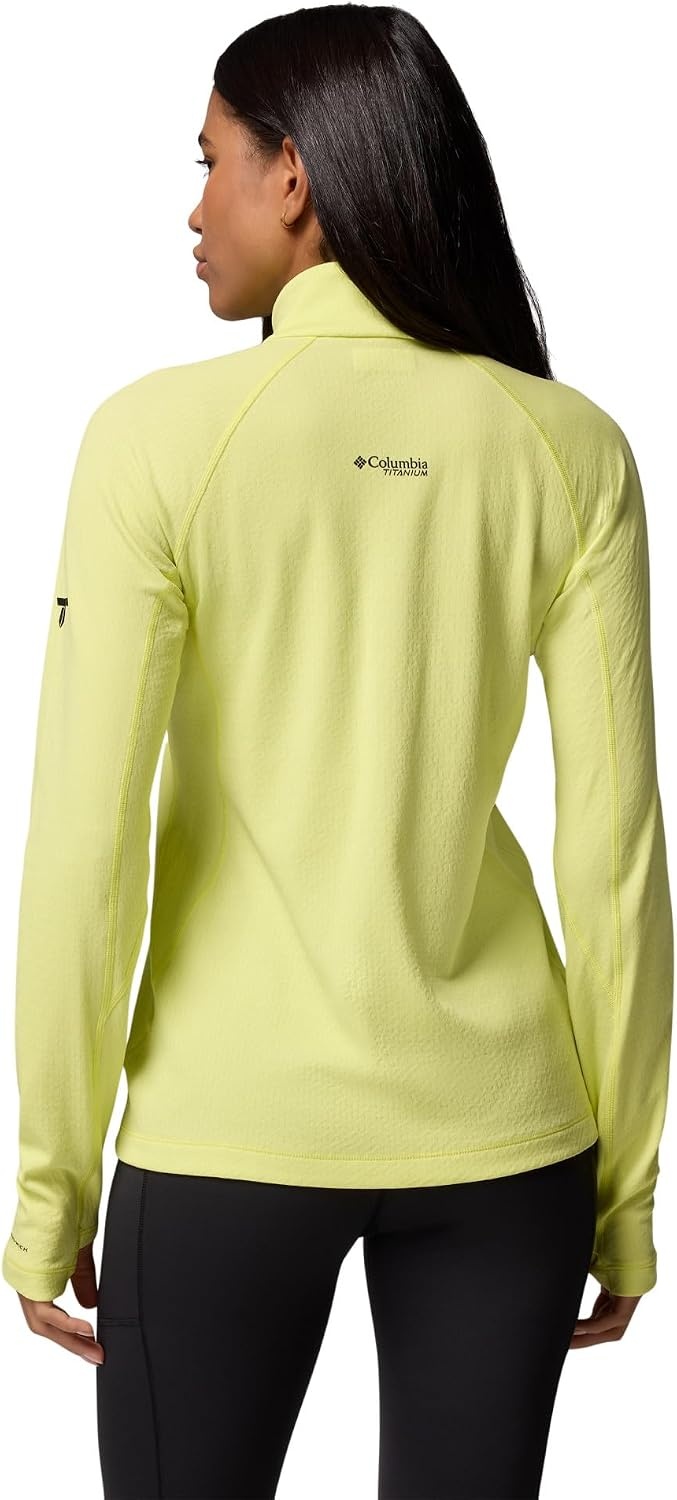 image:imageColumbia Womens Driventure Half Zip Poppy Red MediumNeon LightWhite