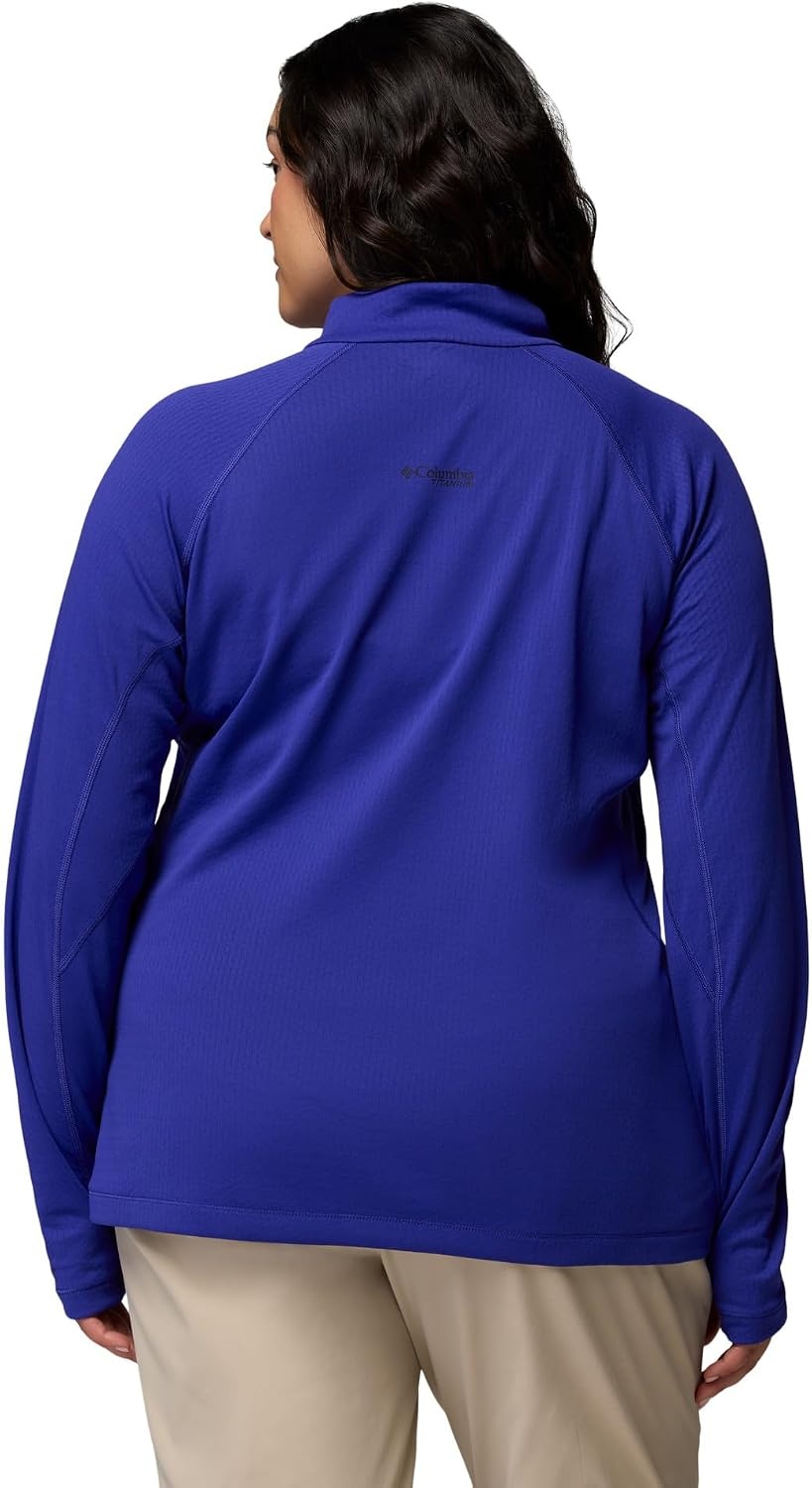 image:imageColumbia Womens Driventure Half Zip Poppy Red MediumPurple Quartz