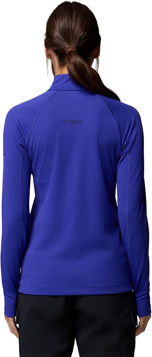 image:imageColumbia Womens Driventure Half Zip Poppy Red MediumPurple Quartz