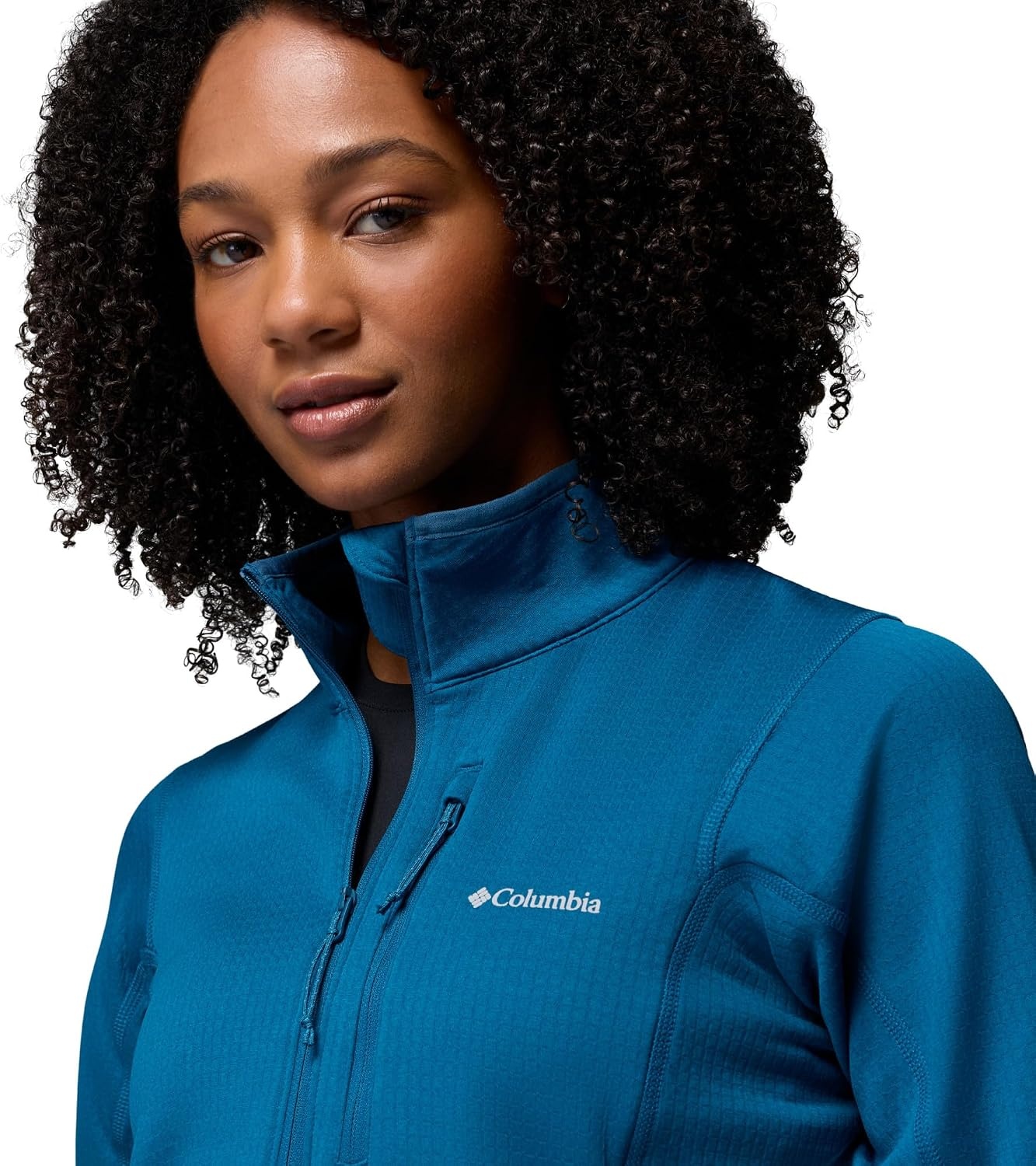 image:imageColumbia Womens Essential Hike Grid Fleece Half ZipPhoenix Blue