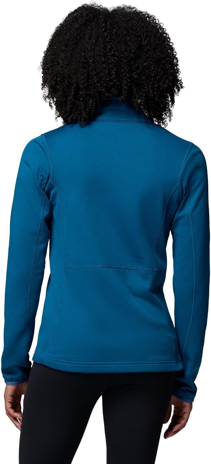 image:imageColumbia Womens Essential Hike Grid Fleece Half ZipPhoenix Blue