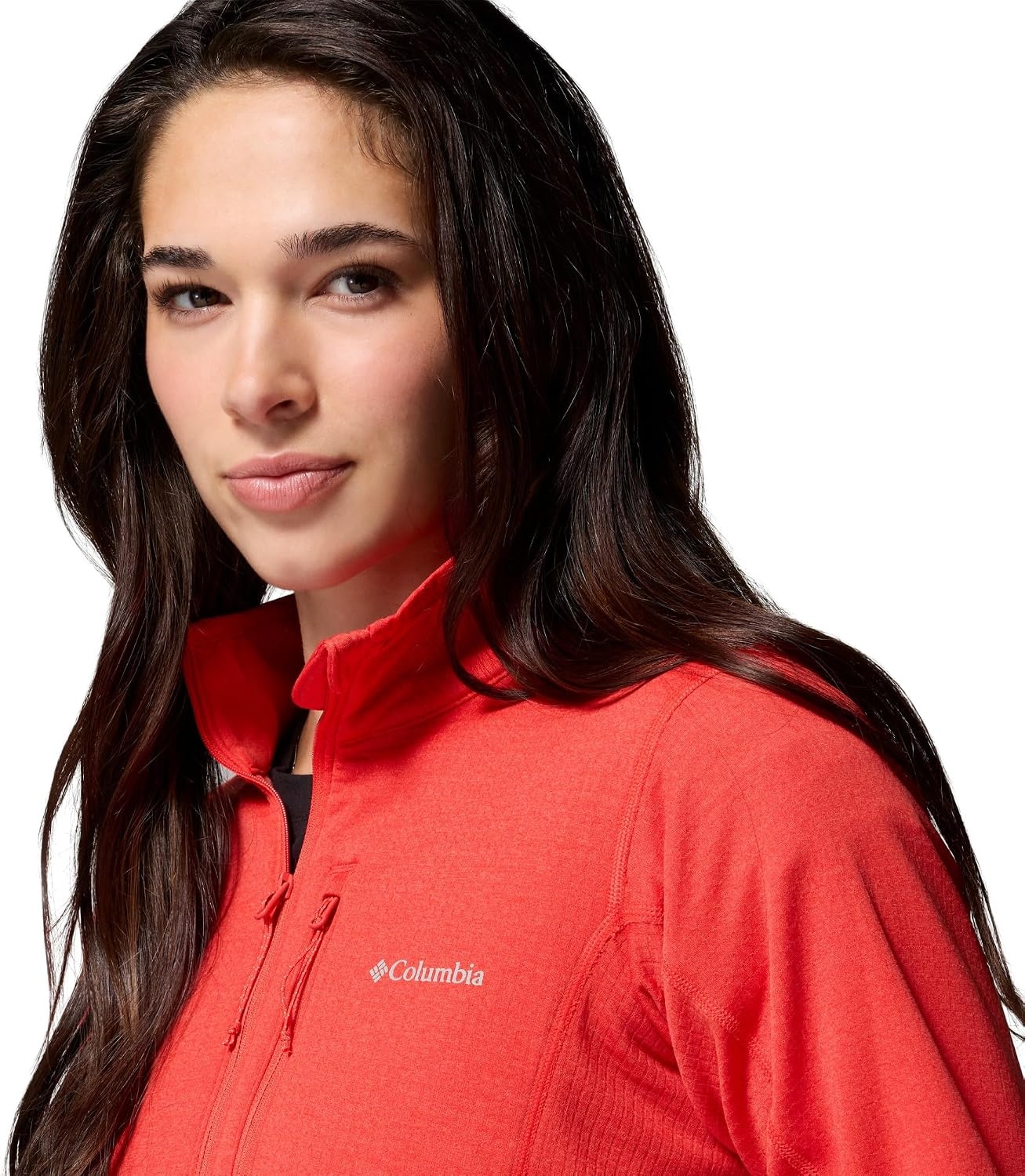 image:imageColumbia Womens Essential Hike Grid Fleece Half ZipPoppy Red