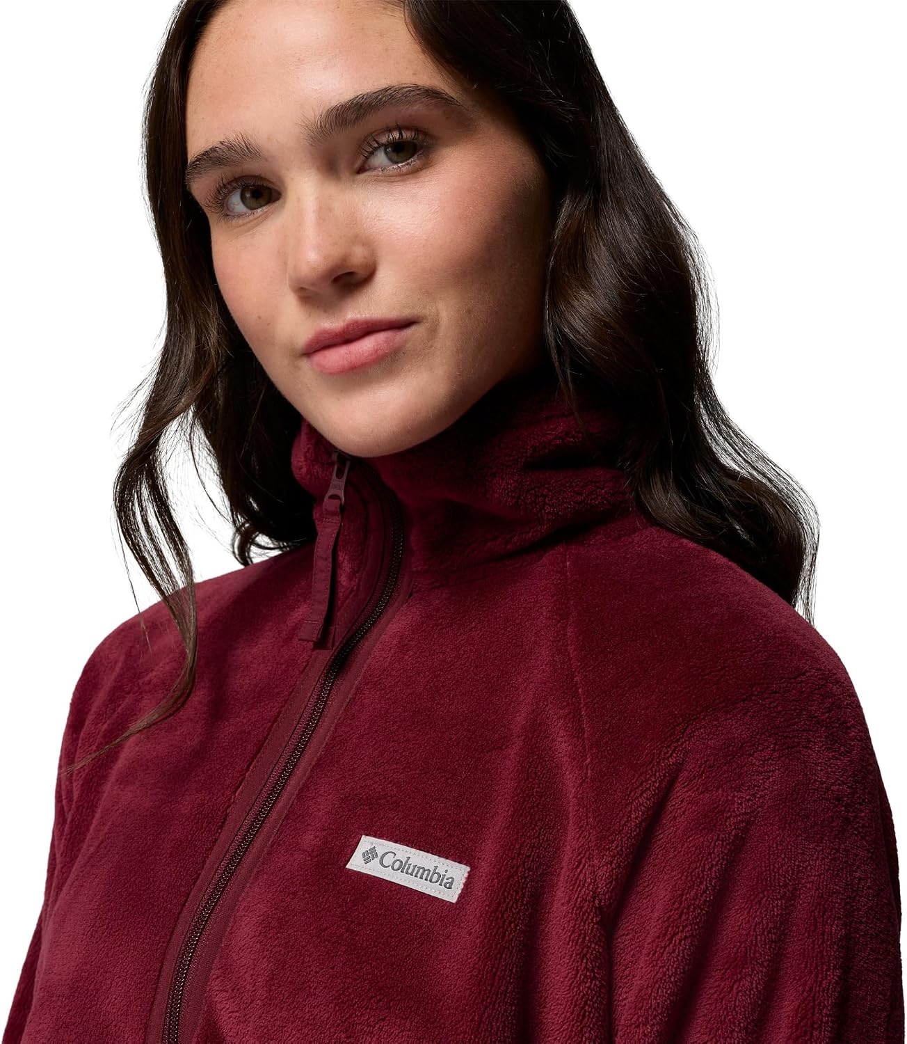 image:imageColumbia Womens Fire Side Reignited Sherpa Full ZipRich WinePlush