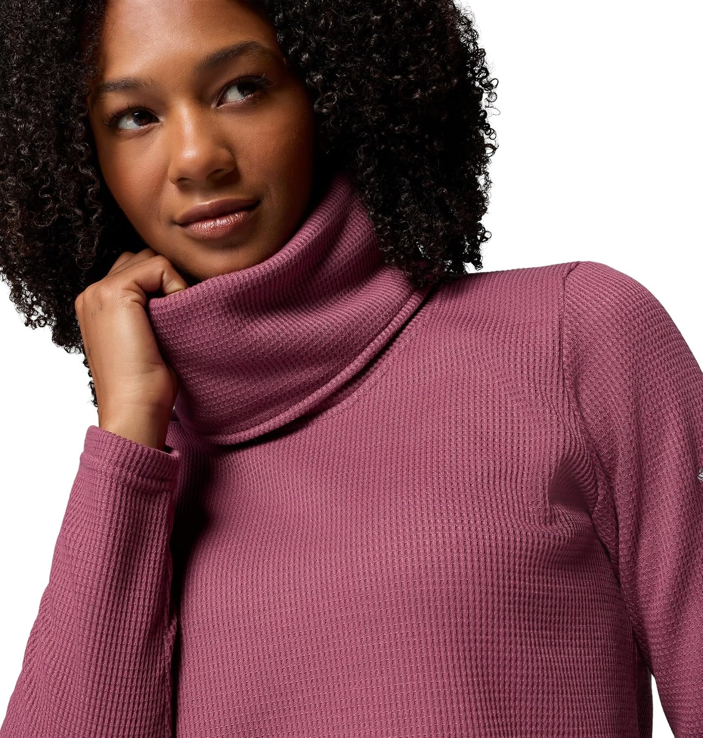 image:imageColumbia Womens Holly Hideaway Waffle Cowl Neck PulloverAntique Mauve