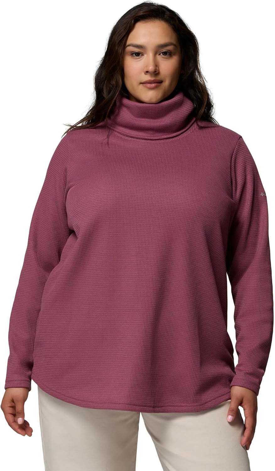 image:imageColumbia Womens Holly Hideaway Waffle Cowl Neck PulloverAntique Mauve