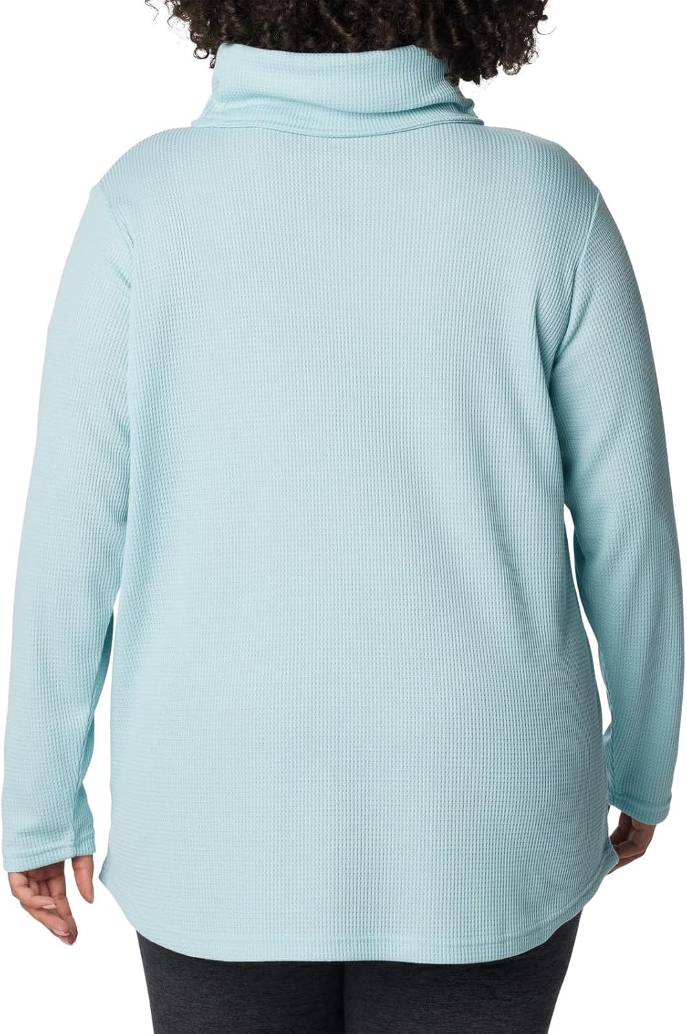 image:imageColumbia Womens Holly Hideaway Waffle Cowl Neck PulloverAqua Haze