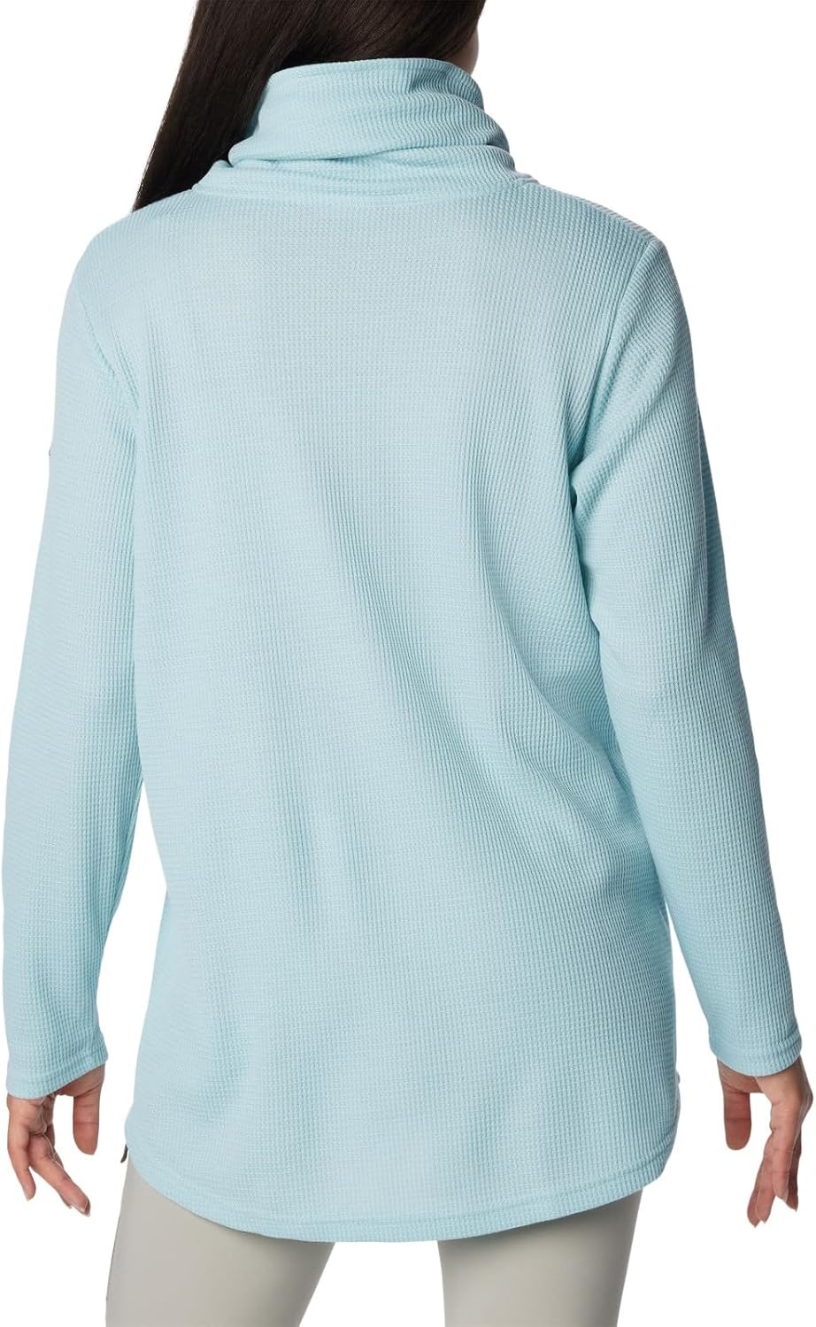 image:imageColumbia Womens Holly Hideaway Waffle Cowl Neck PulloverAqua Haze