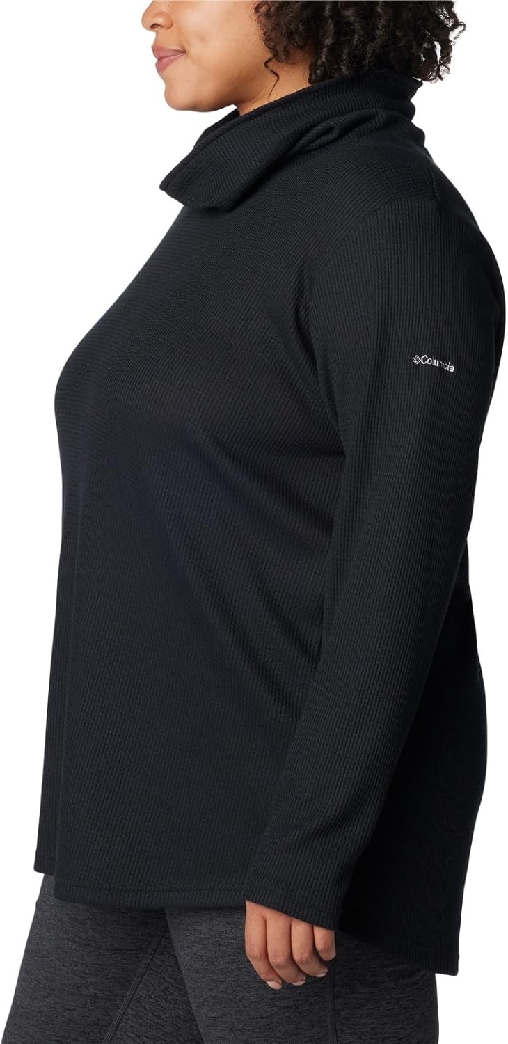 image:imageColumbia Womens Holly Hideaway Waffle Cowl Neck PulloverBlack