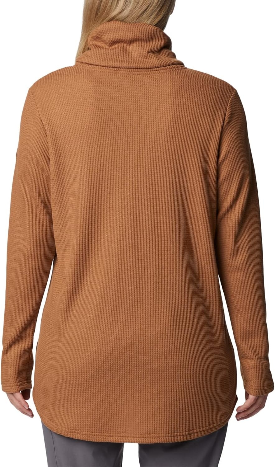 image:imageColumbia Womens Holly Hideaway Waffle Cowl Neck PulloverCamel Brown