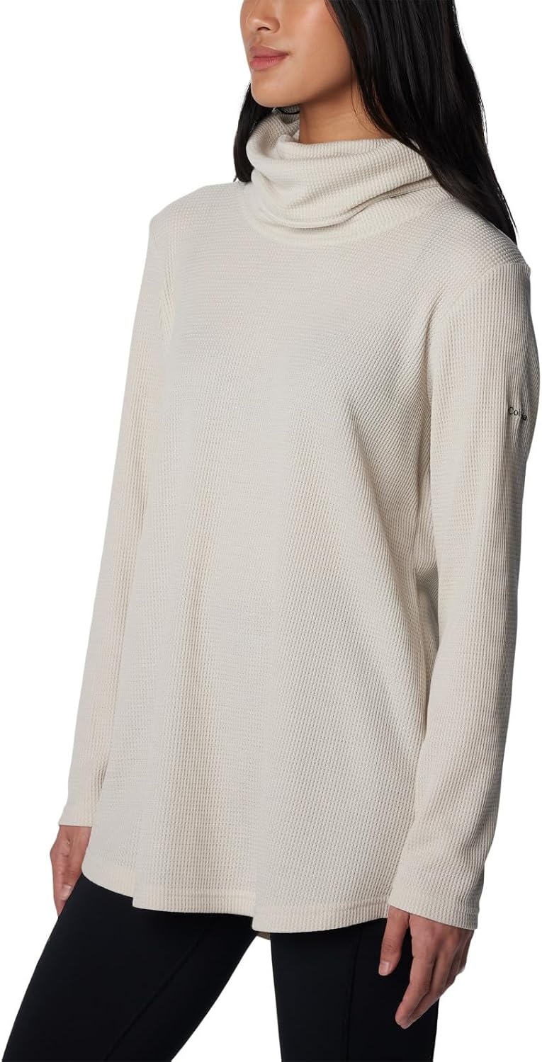 image:imageColumbia Womens Holly Hideaway Waffle Cowl Neck PulloverDark Stone