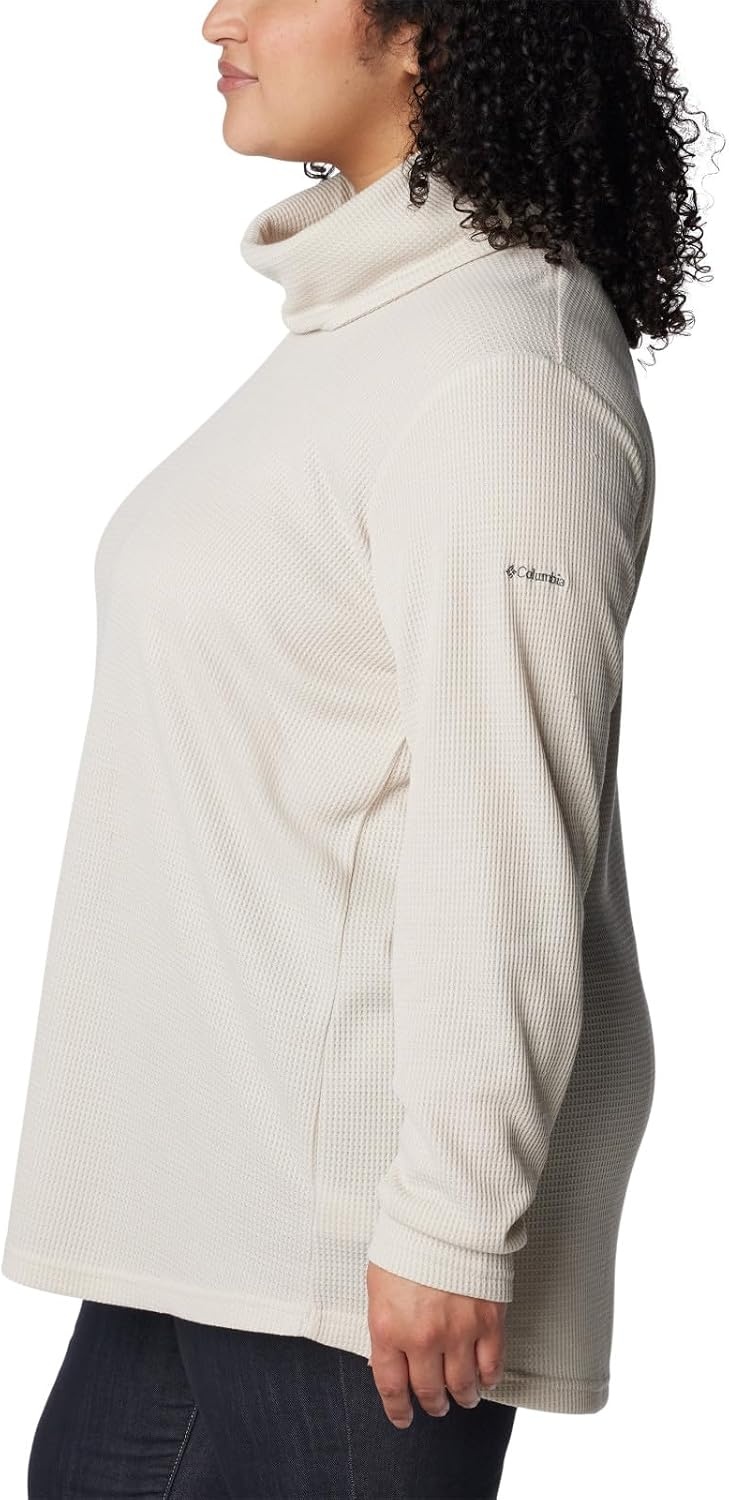image:imageColumbia Womens Holly Hideaway Waffle Cowl Neck PulloverDark Stone
