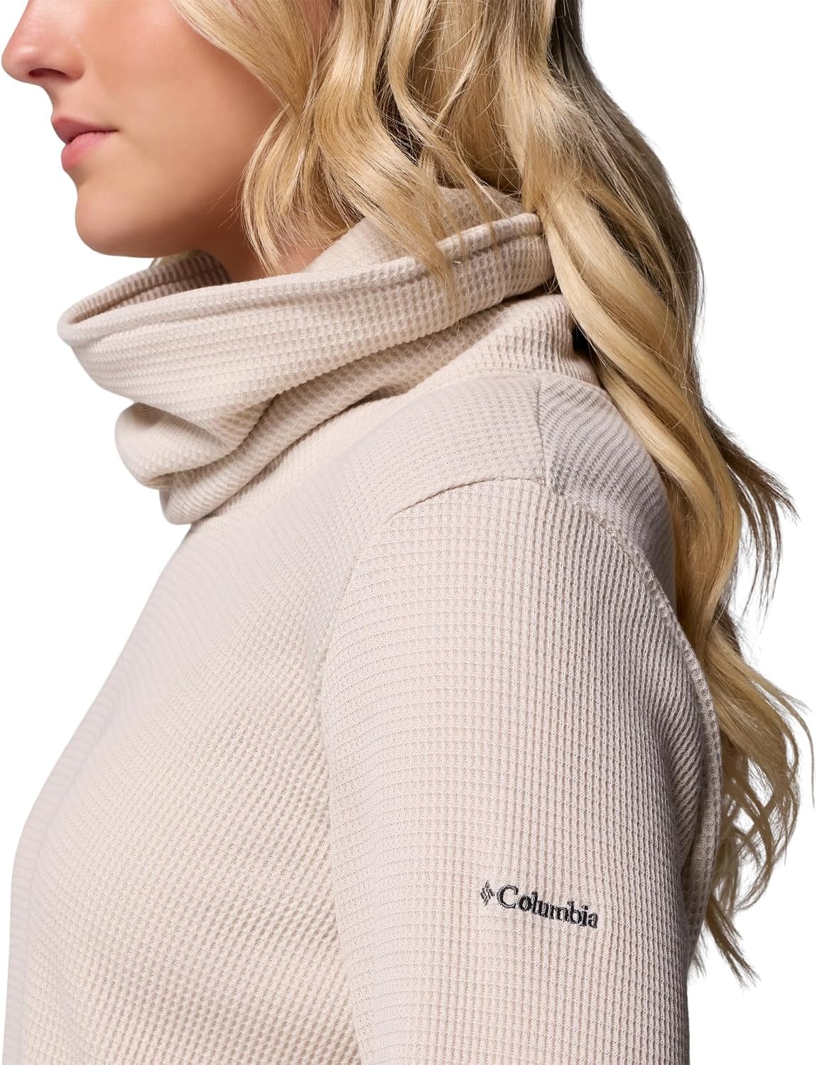 image:imageColumbia Womens Holly Hideaway Waffle Cowl Neck PulloverDark Stone