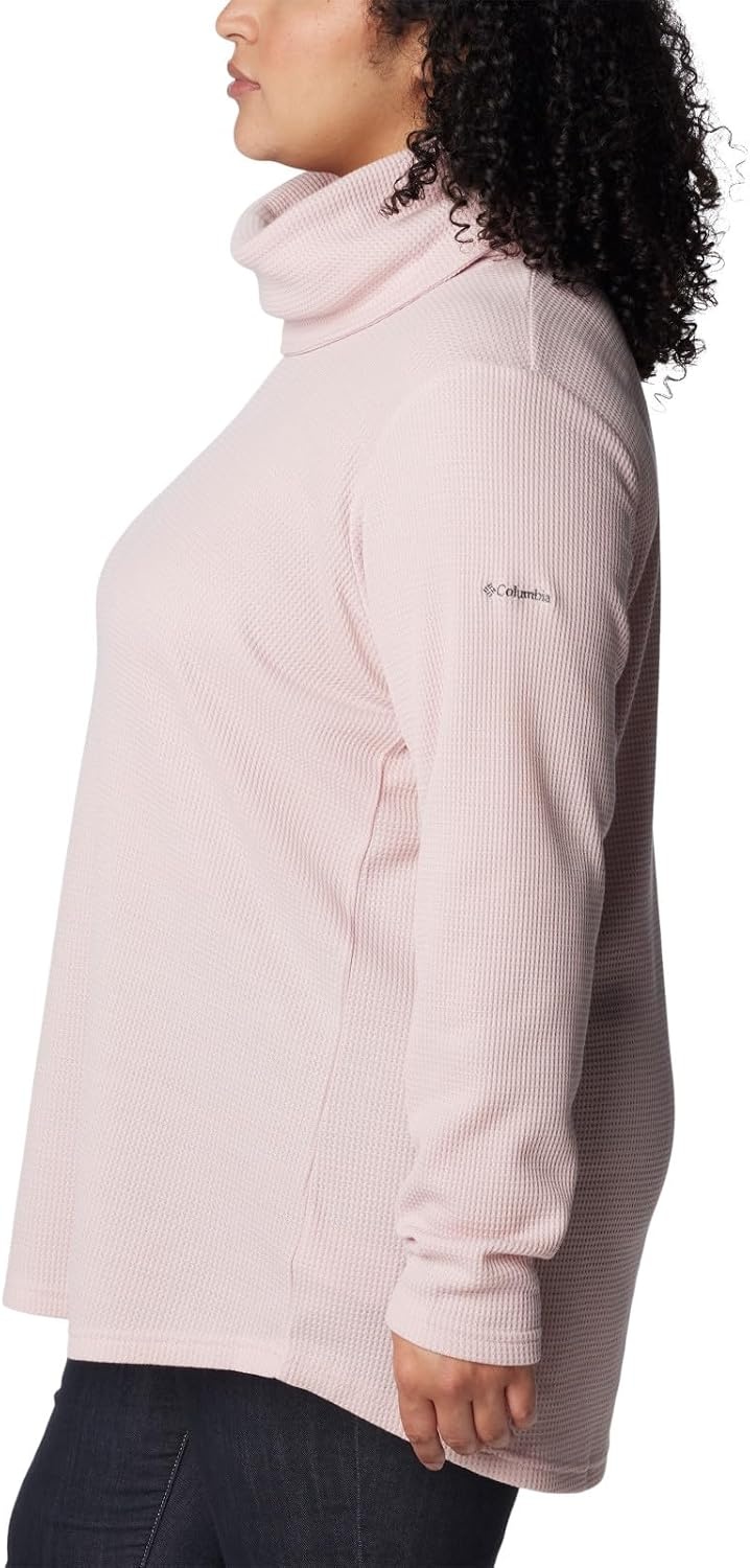 image:imageColumbia Womens Holly Hideaway Waffle Cowl Neck PulloverDusty Pink