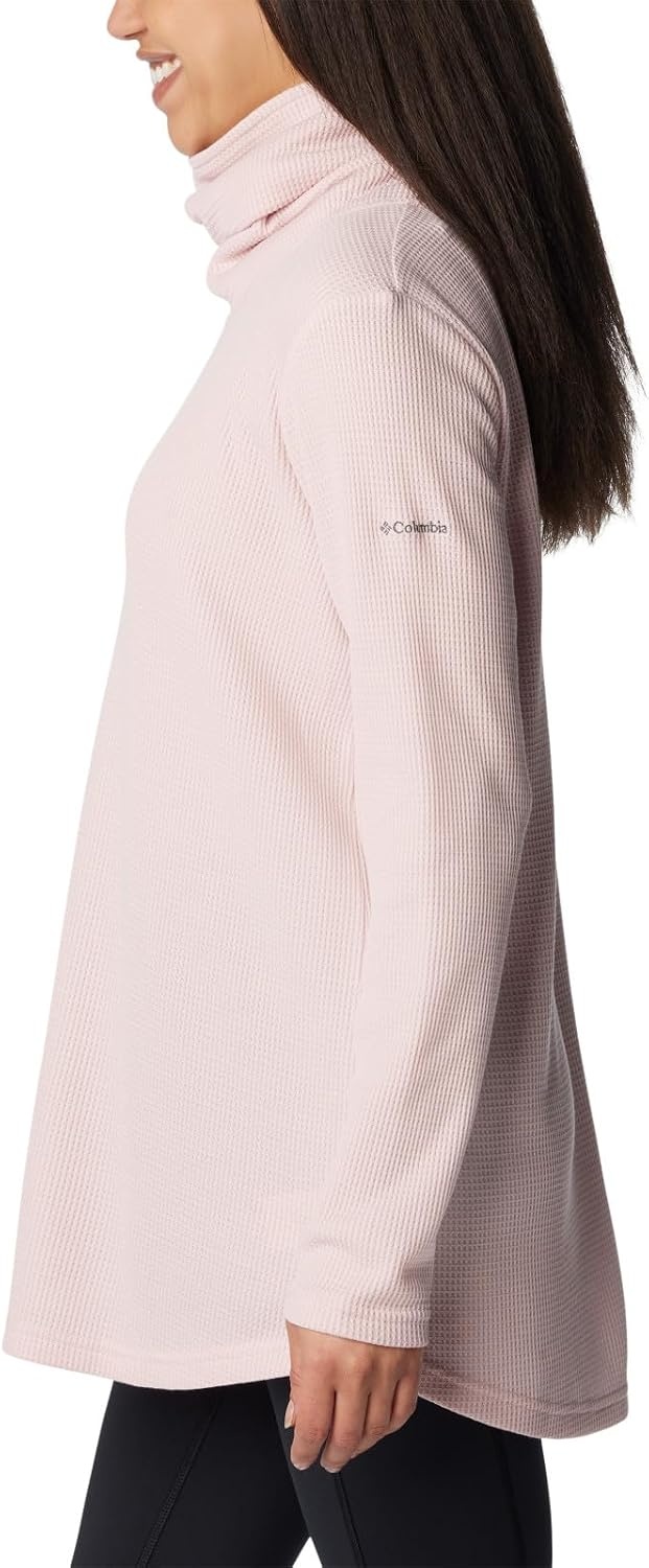 image:imageColumbia Womens Holly Hideaway Waffle Cowl Neck PulloverDusty Pink