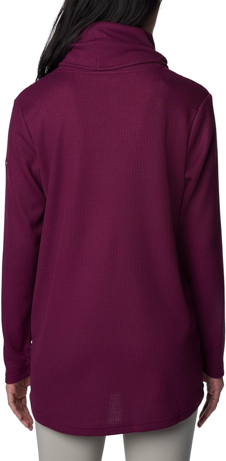 image:imageColumbia Womens Holly Hideaway Waffle Cowl Neck PulloverMarionberry