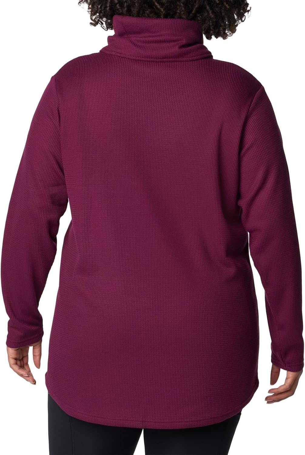 image:imageColumbia Womens Holly Hideaway Waffle Cowl Neck PulloverMarionberry