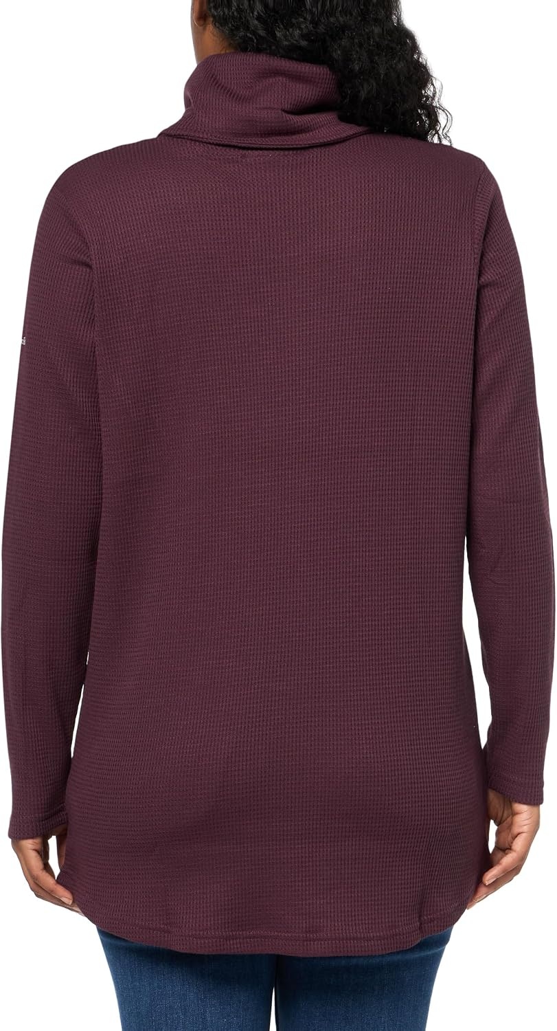 image:imageColumbia Womens Holly Hideaway Waffle Cowl Neck PulloverMoonvista