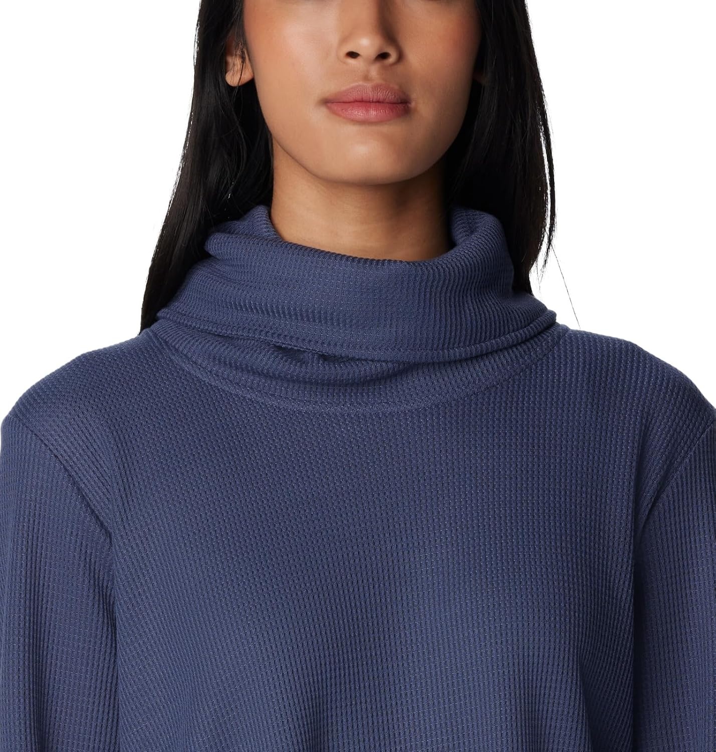 image:imageColumbia Womens Holly Hideaway Waffle Cowl Neck PulloverNocturnal