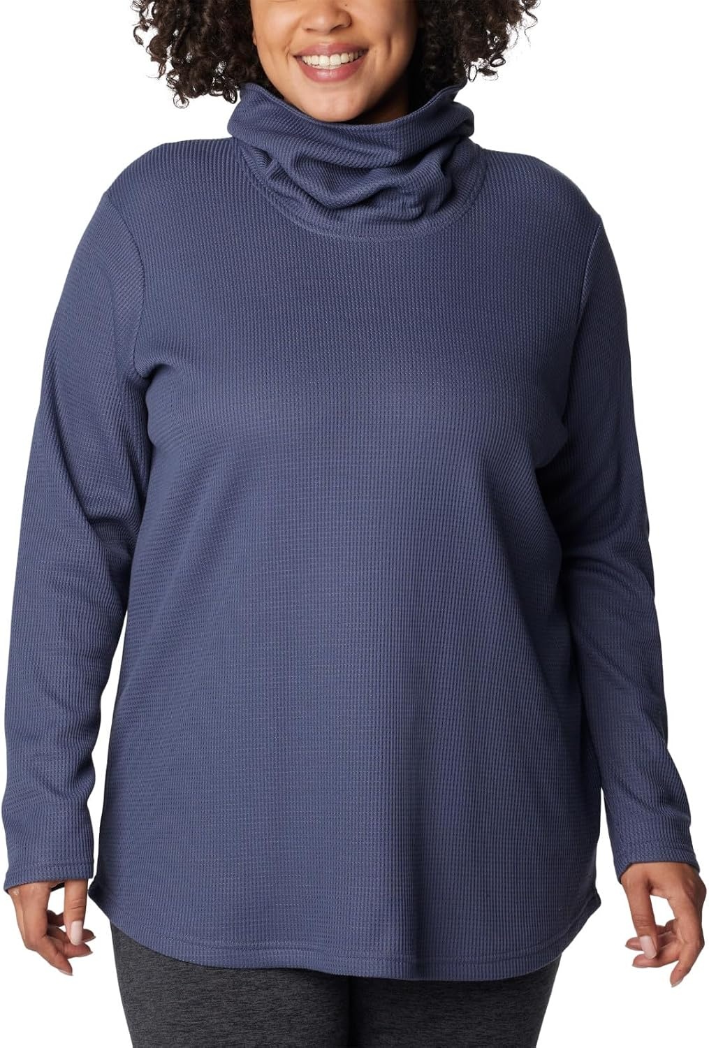 image:imageColumbia Womens Holly Hideaway Waffle Cowl Neck PulloverNocturnal