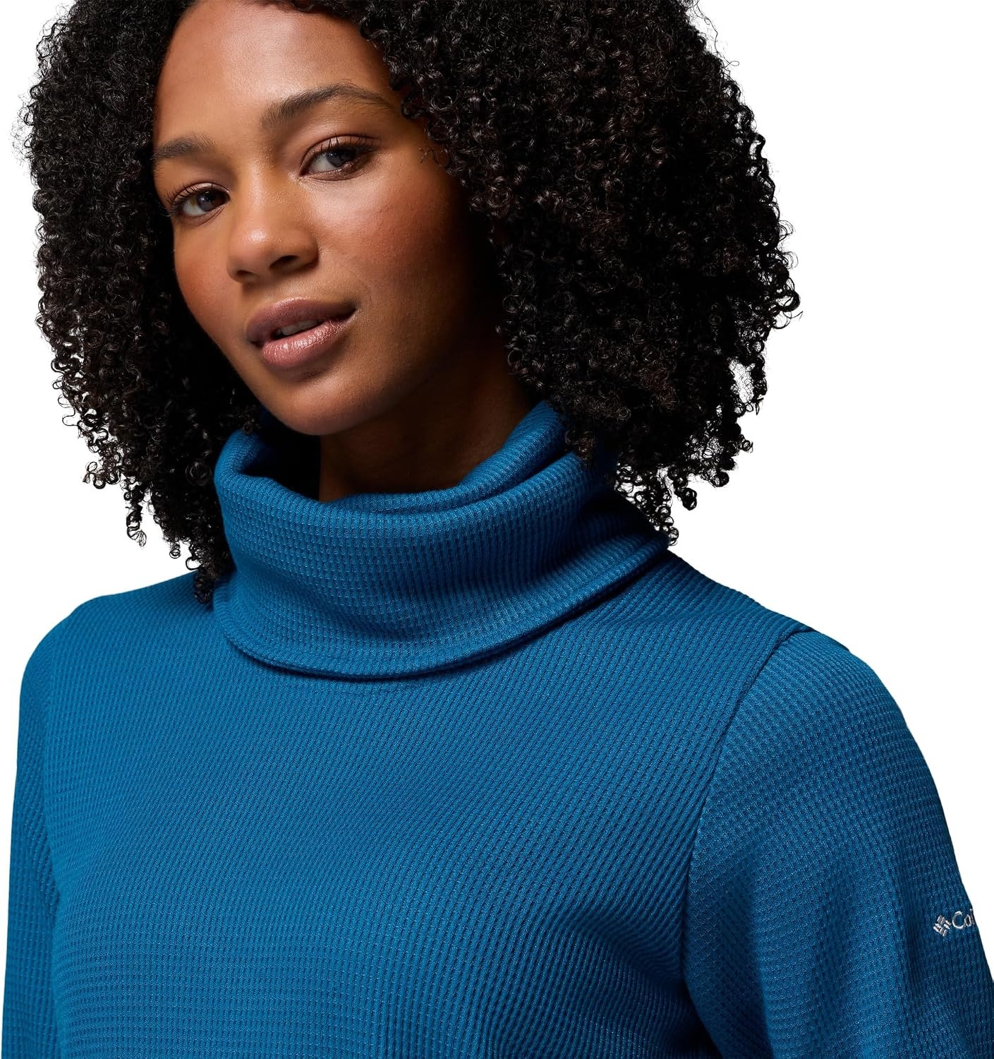 image:imageColumbia Womens Holly Hideaway Waffle Cowl Neck PulloverPhoenix Blue