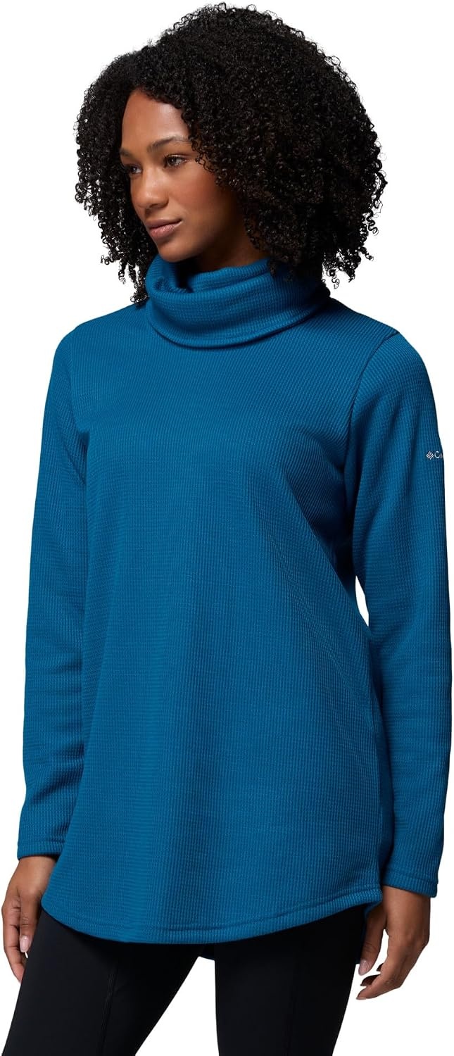 image:imageColumbia Womens Holly Hideaway Waffle Cowl Neck PulloverPhoenix Blue