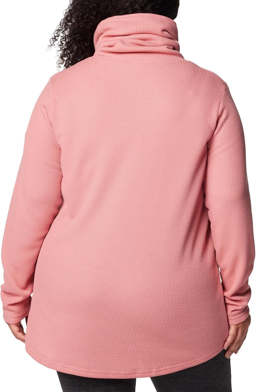 image:imageColumbia Womens Holly Hideaway Waffle Cowl Neck PulloverPink Agave
