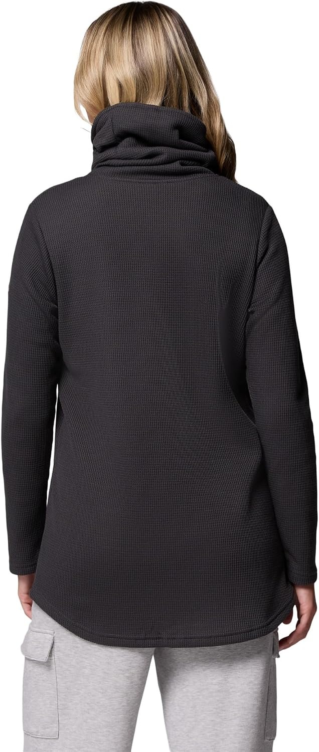 image:imageColumbia Womens Holly Hideaway Waffle Cowl Neck PulloverShark