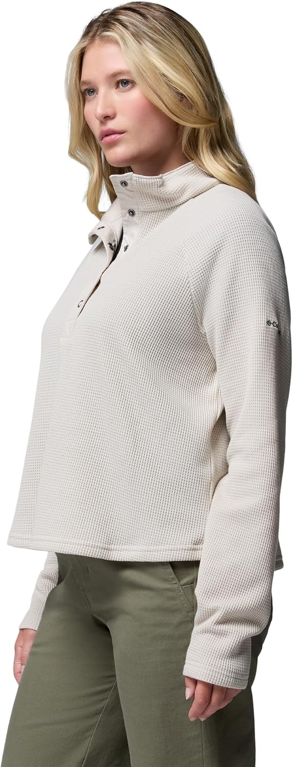 image:imageColumbia Womens Holly Hideaway Waffle Half SnapDark Stone