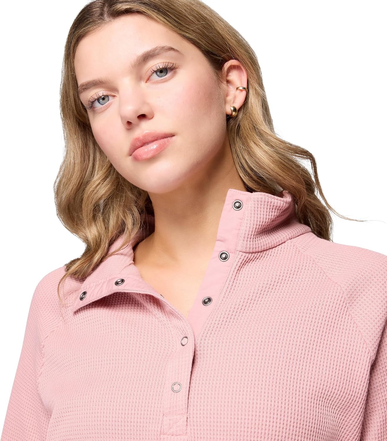 image:imageColumbia Womens Holly Hideaway Waffle Half SnapEraser Pink