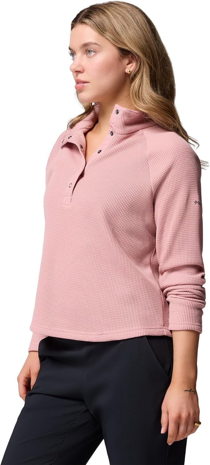 image:imageColumbia Womens Holly Hideaway Waffle Half SnapEraser Pink