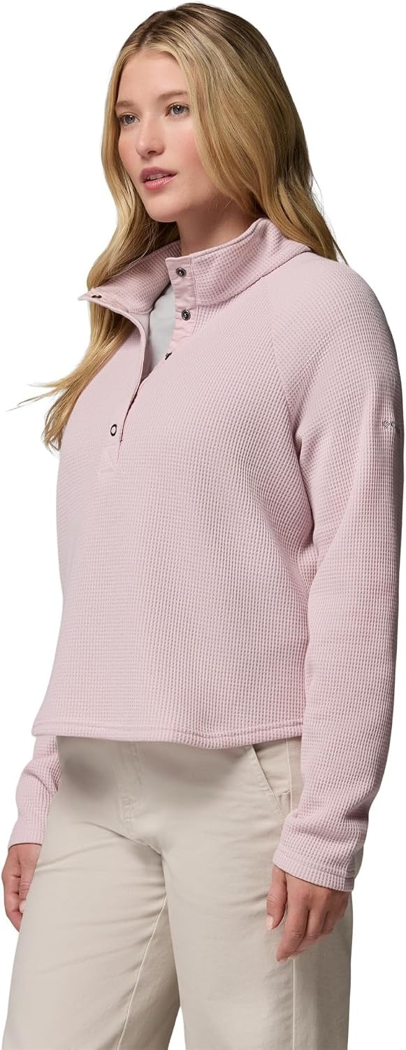 image:imageColumbia Womens Holly Hideaway Waffle Half SnapMineral Pink