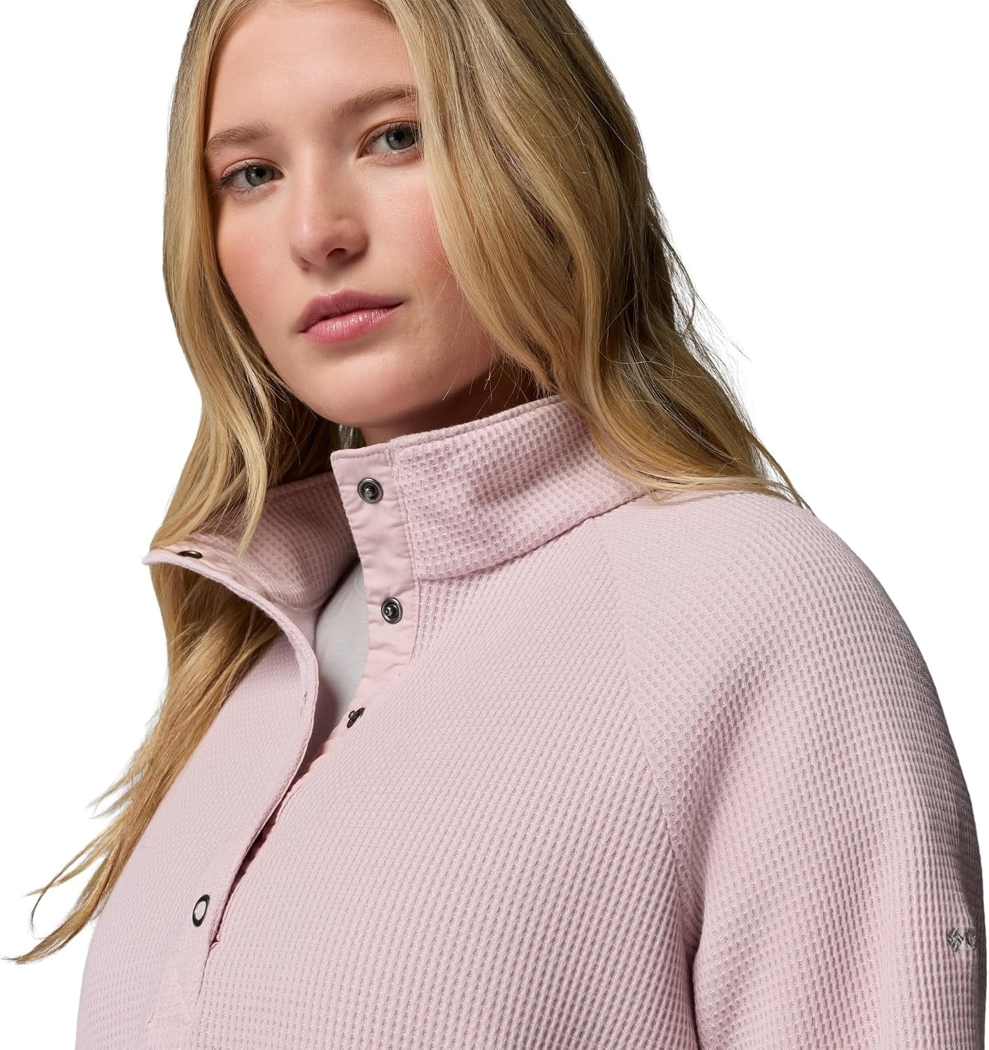 image:imageColumbia Womens Holly Hideaway Waffle Half SnapMineral Pink
