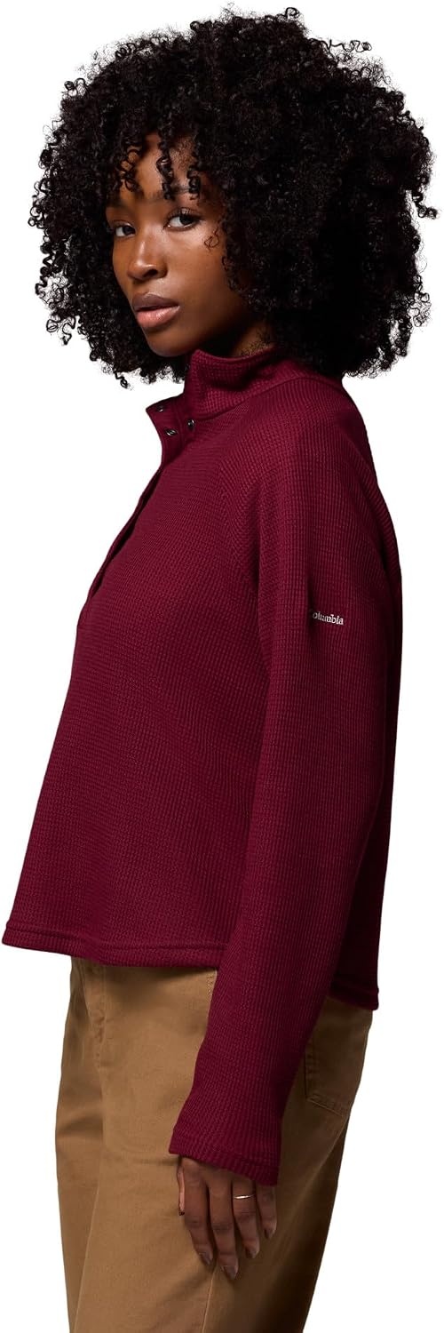 image:imageColumbia Womens Holly Hideaway Waffle Half SnapRich Wine