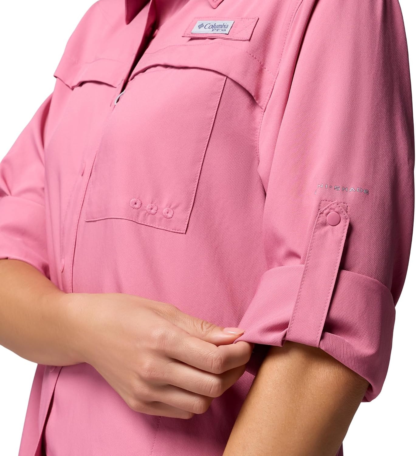 image:imageColumbia Womens PFG Castback Woven Long SleeveRosette