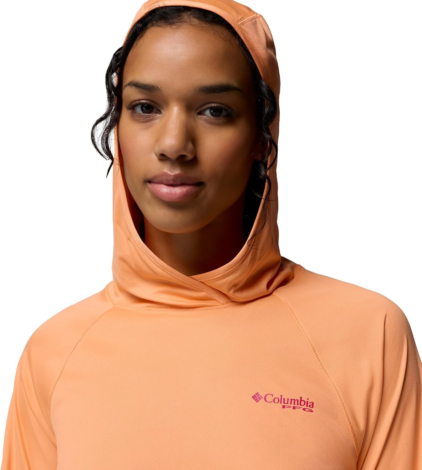 image:imageColumbia Womens PFG Tidal Tee II HoodieBright NectarGuava Pink