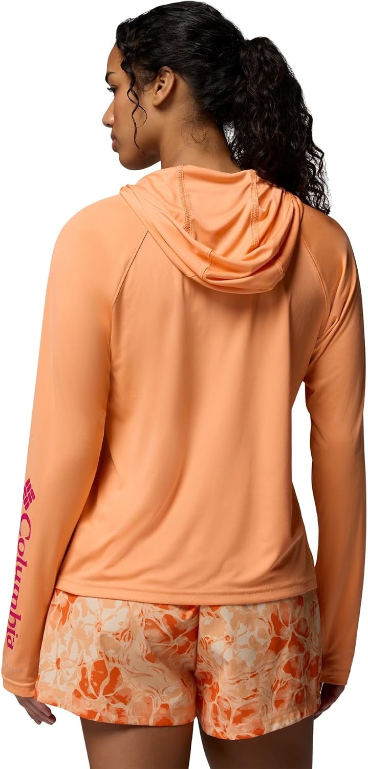 image:imageColumbia Womens PFG Tidal Tee II HoodieBright NectarGuava Pink