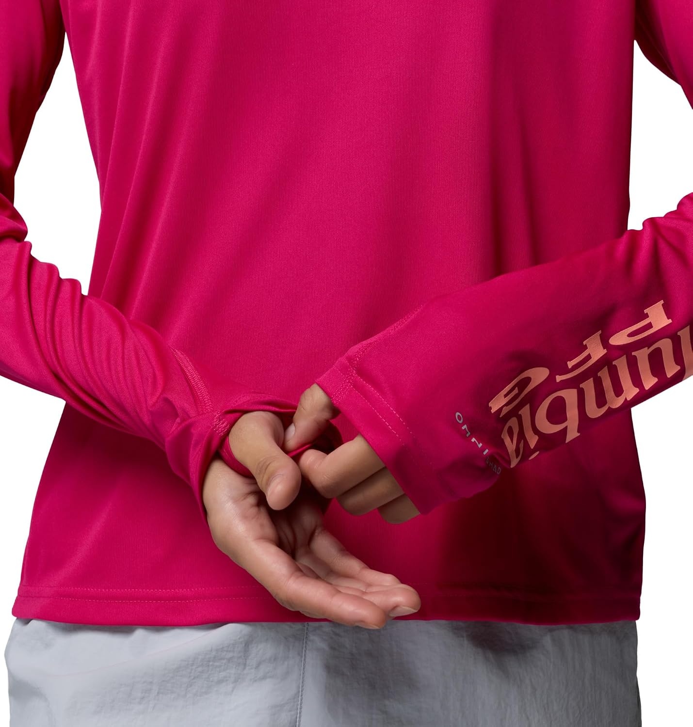 image:imageColumbia Womens PFG Tidal Tee II HoodieGuava PinkTiki Pink
