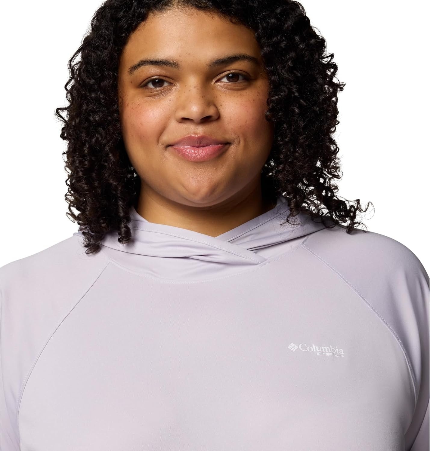 image:imageColumbia Womens PFG Tidal Tee II HoodieLavender Pearl
