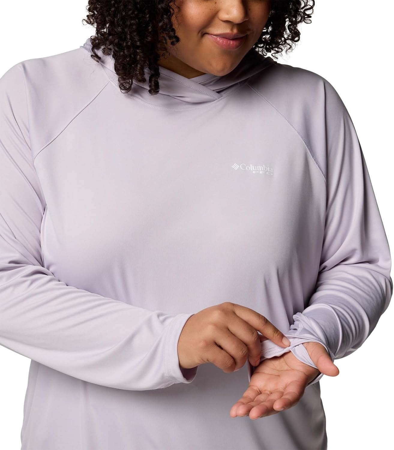 image:imageColumbia Womens PFG Tidal Tee II HoodieLavender Pearl