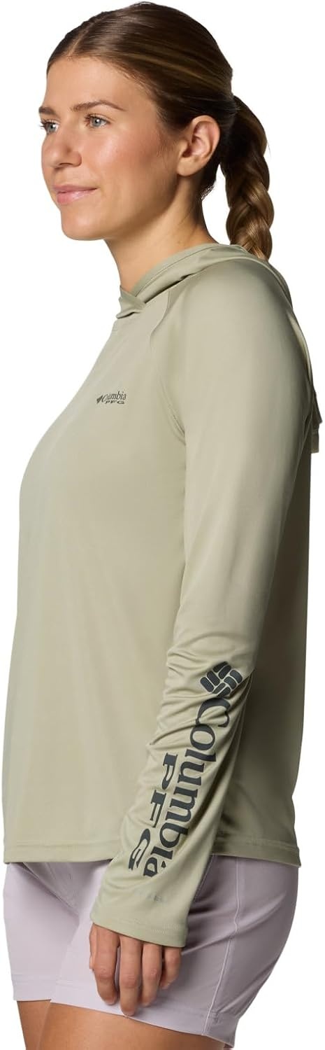 image:imageColumbia Womens PFG Tidal Tee II HoodieSmokey Sage