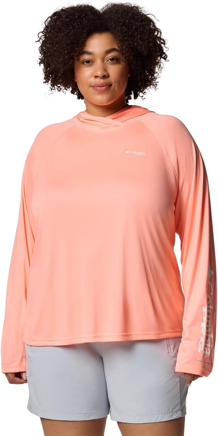 image:imageColumbia Womens PFG Tidal Tee II HoodieTiki Pink