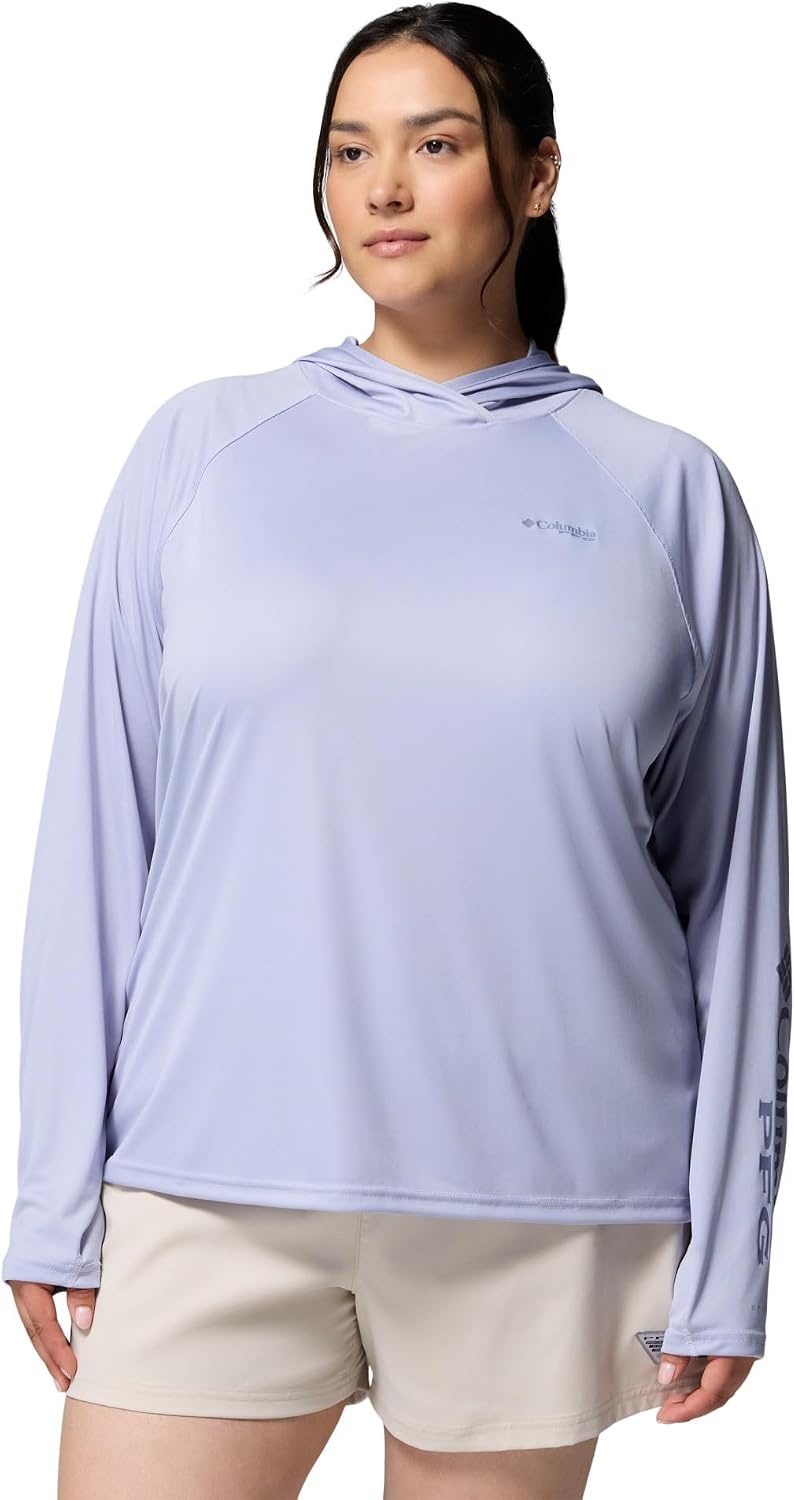 image:imageColumbia Womens PFG Tidal Tee II HoodieTwilightNew Moon